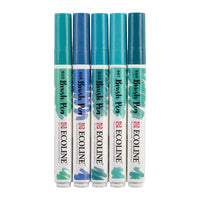 stilouri pentru acuarela ecoline brush pen green blue ro rtl11509909
