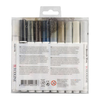 stilouri pentru acuarela ecoline brush pen greys ro rtl11509805