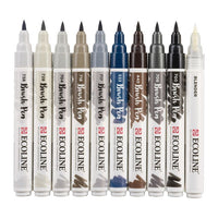 stilouri pentru acuarela ecoline brush pen greys ro rtl11509805