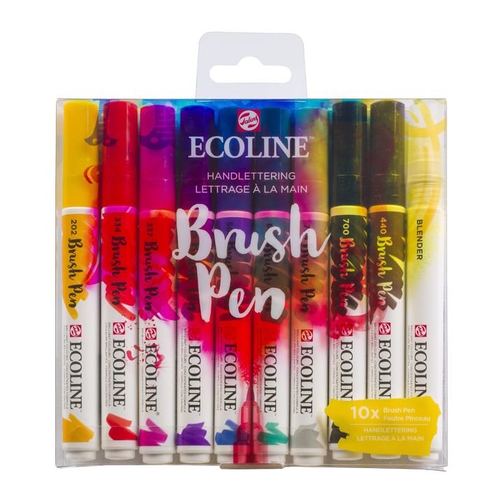 stilouri pentru acuarela ecoline brush pen hand lettering ro rtl11509800