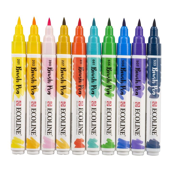 stilouri pentru acuarela ecoline brush pen illustrator ro rtl11509807