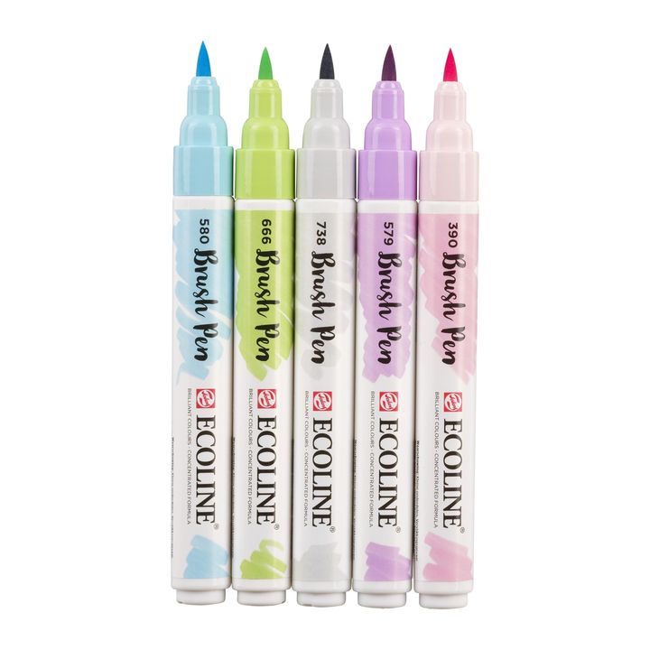 stilouri pentru acuarela ecoline brush pen pastel ro rtl11509901