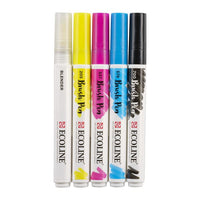 stilouri pentru acuarela ecoline brush pen primary ro rtl11509920
