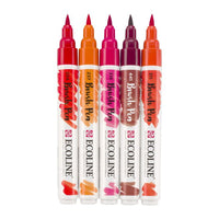 stilouri pentru acuarela ecoline brush pen red ro rtl11509903