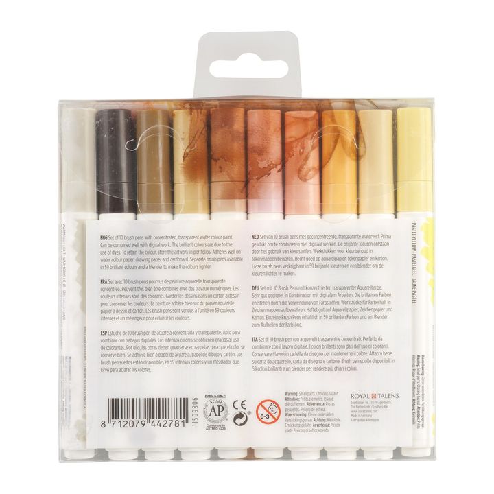 stilouri pentru acuarela ecoline brush pen skin ro rtl11509806