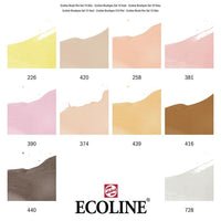 stilouri pentru acuarela ecoline brush pen skin ro rtl11509806