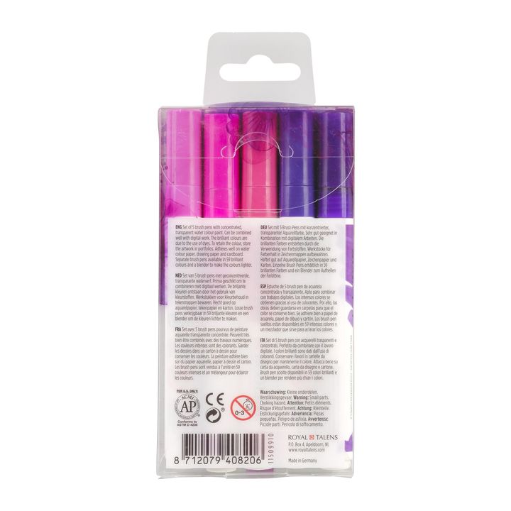 stilouri pentru acuarela ecoline brush pen violet ro rtl11509910