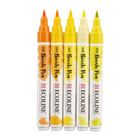 stilouri pentru acuarela ecoline brush pen yellow ro rtl11509902