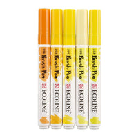 stilouri pentru acuarela ecoline brush pen yellow ro rtl11509902