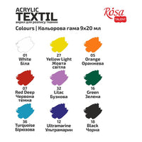 style rosa talent set de vopsele acrilice pentru textile ro rsk13420211