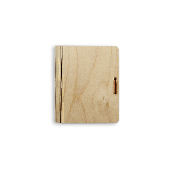 Suport / cutie din lemn pentru cărți de vizită, 11 x 2,5 cm – dublu , 15,5
