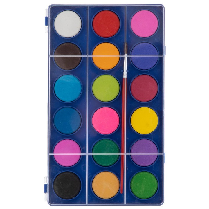 tableta de pictura 18 pcs cu pensula ro rms100036