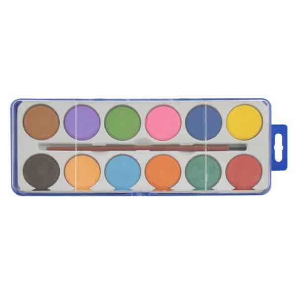 tableta de vopsea 12pcs cu perie ro rms100020