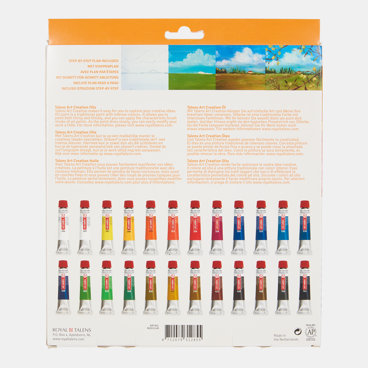 Set culori de ulei ROYAL TALENS Art Creation 24 x 12 ml