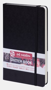 Caiet de schițe ROYAL TALENS Art Creation Black 13 x 21 cm, 140 g, 90 file, copertă dură