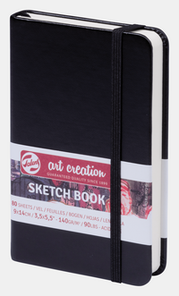 Bloc pentru schițe ROYAL TALENS Art Creation Black 9 x 14 cm, 140 g, 80 file