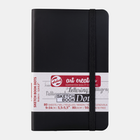 Bloc de schițe ROYAL TALENS Talens Art Creation DOT Black 9 x 14 cm, 80 file