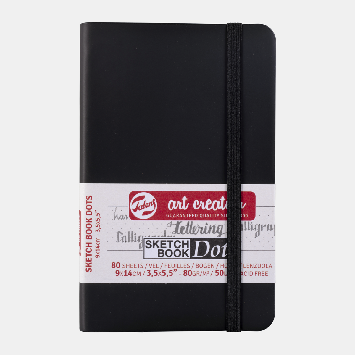 Bloc de schițe ROYAL TALENS Talens Art Creation DOT Black 9 x 14 cm, 80 file