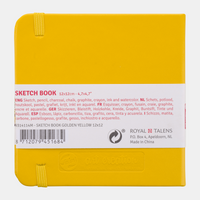 Caiet de schițe Talens Art Creation Golden Yellow 12 x 12 cm, 140 g/m², 80 file