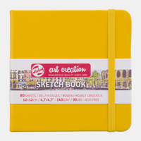 Caiet de schițe Talens Art Creation Golden Yellow 12 x 12 cm, 140 g/m², 80 file
