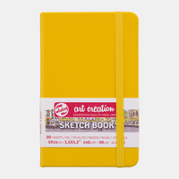 Caiet de schițe Talens Art Creation Golden Yellow 9 x 14 cm, 140 g, 80 file - copertă dură