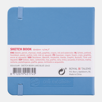 Caiet de schițe Talens Art Creation Light Blue 12 x 12 cm, 140 g, 80 file
