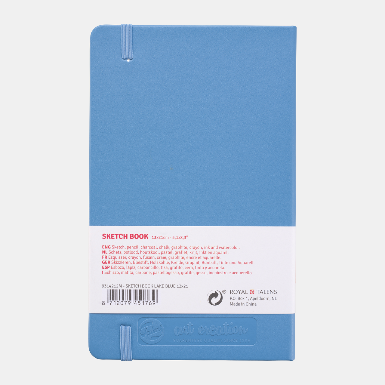 Caiet de schițe ROYAL TALENS Art Creation Light Blue 13 x 21 cm 140 g - 80 file