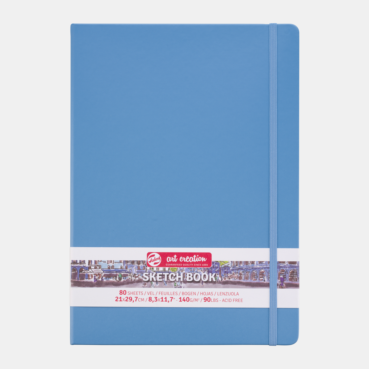 Caiet de schițe Talens Art Creation Light Blue 21 x 30 cm, 140 g, 80 file