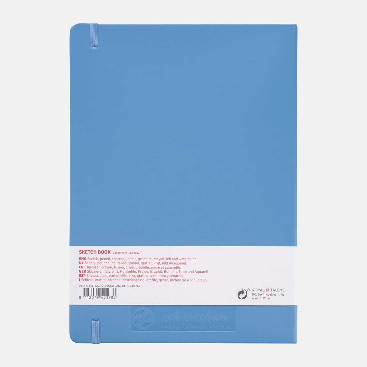 Caiet de schițe Talens Art Creation Light Blue 21 x 30 cm, 140 g, 80 file