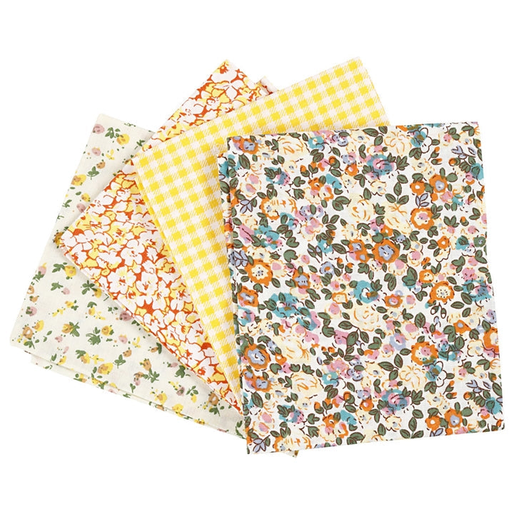 tesatura patchwork galbena 4 buc 45 x 55 cm ro cch441830
