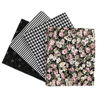 tesatura patchwork negru 4 buc 45 x 55 cm ro cch441834
