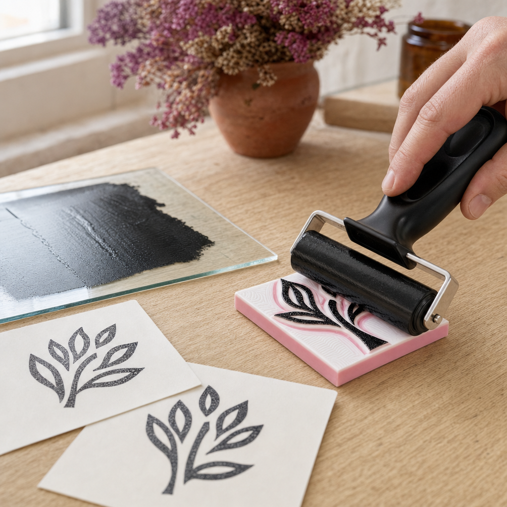Trafalet grafic pentru linogravură și imprimare, lățime 6 – 15 cm
