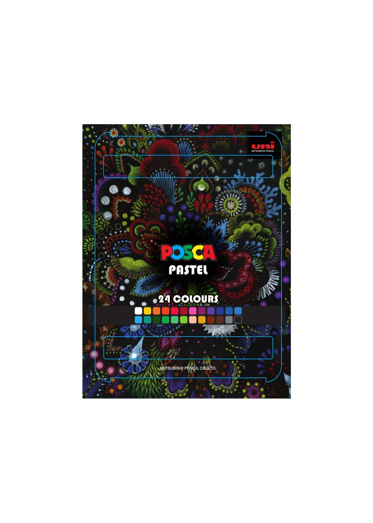 Pasteluri cerate Posca KPA-100 24C, set, culori asortate