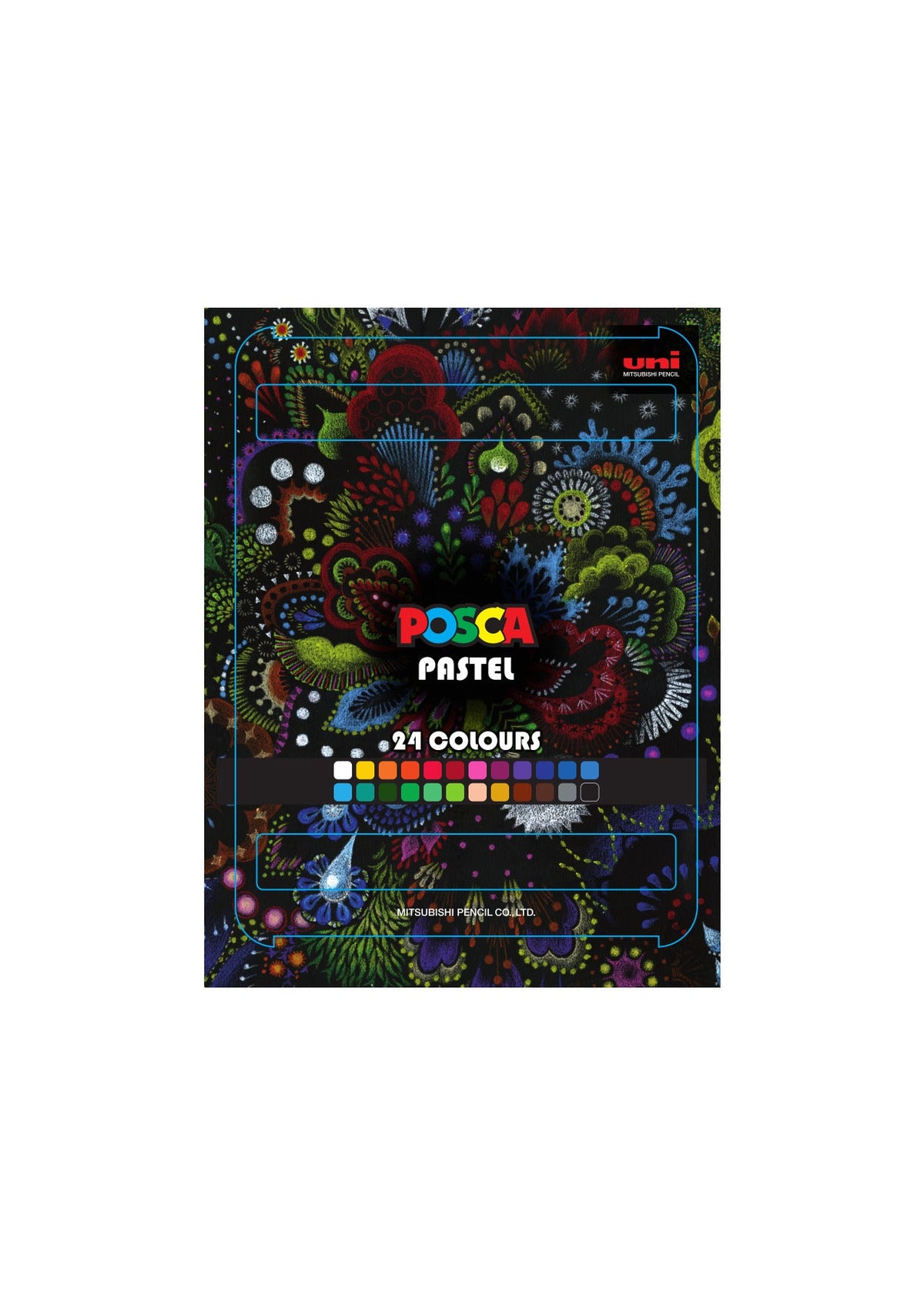 Pasteluri cerate Posca KPA-100 24C, set, culori asortate