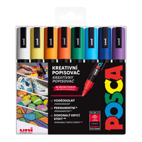 Set markere Posca PC-5M, 1,8 – 2,5 mm, culori mixte (16 buc)