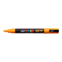 Marker Posca PC-3M – 0,9 - 1,3 mm, galben deschis (3)