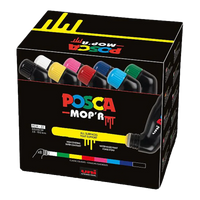 Set markere Posca PCM-22 8C MOP´R, 3 – 19 mm, culori asortate (8 buc)