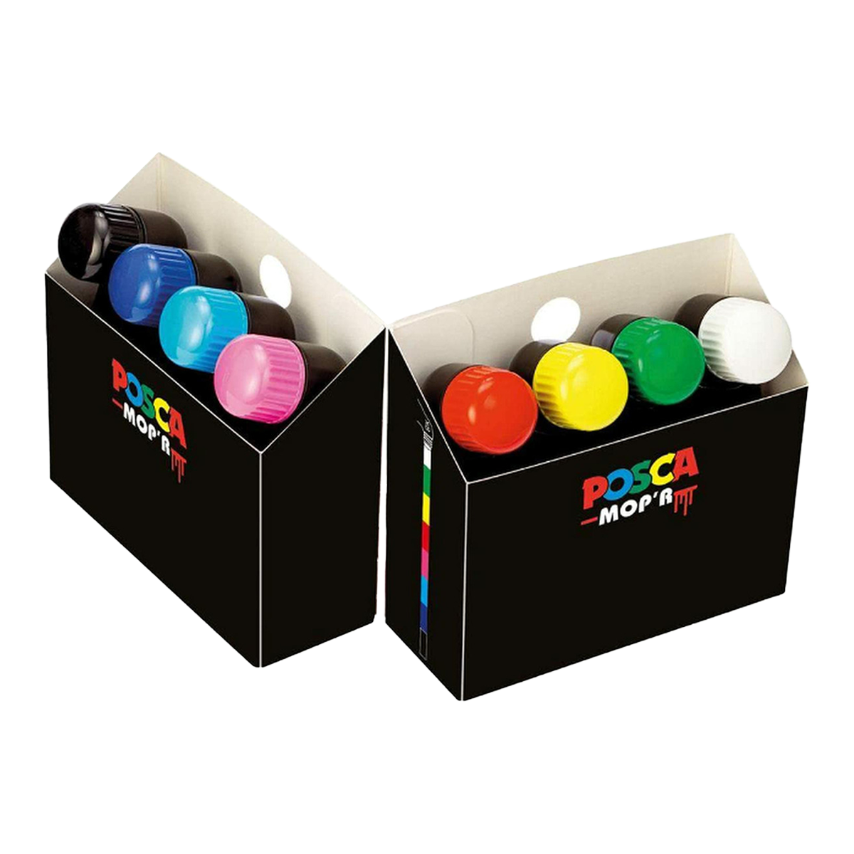 Set markere Posca PCM-22 8C MOP´R, 3 – 19 mm, culori asortate (8 buc)