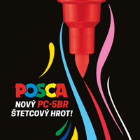Posca set markere PC-5BR, 1 – 4 mm, culori de bază – 8 buc