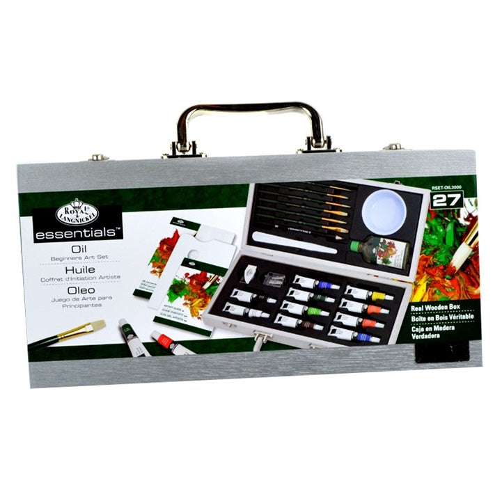 valiza set set de culoare ulei in cutie de lemn for beginners ro rlgrset oil3000