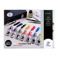 Set culori de ulei ROYAL TALENS Van Gogh cutie de pornire XL 12 x 40 ml + accesorii