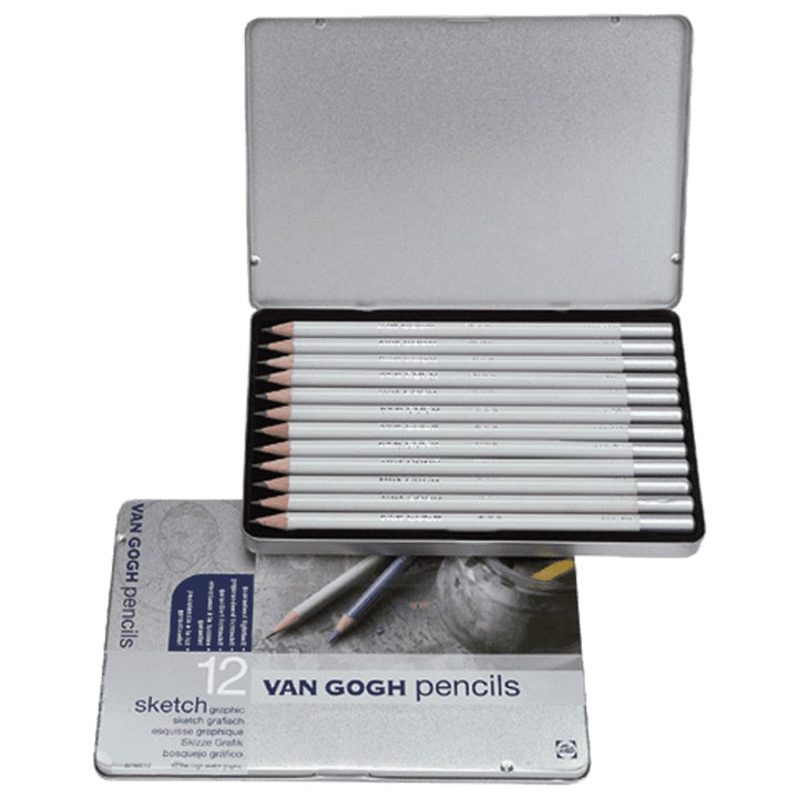 van gogh set creioane pentru schite 12 piese ro rtl97760012