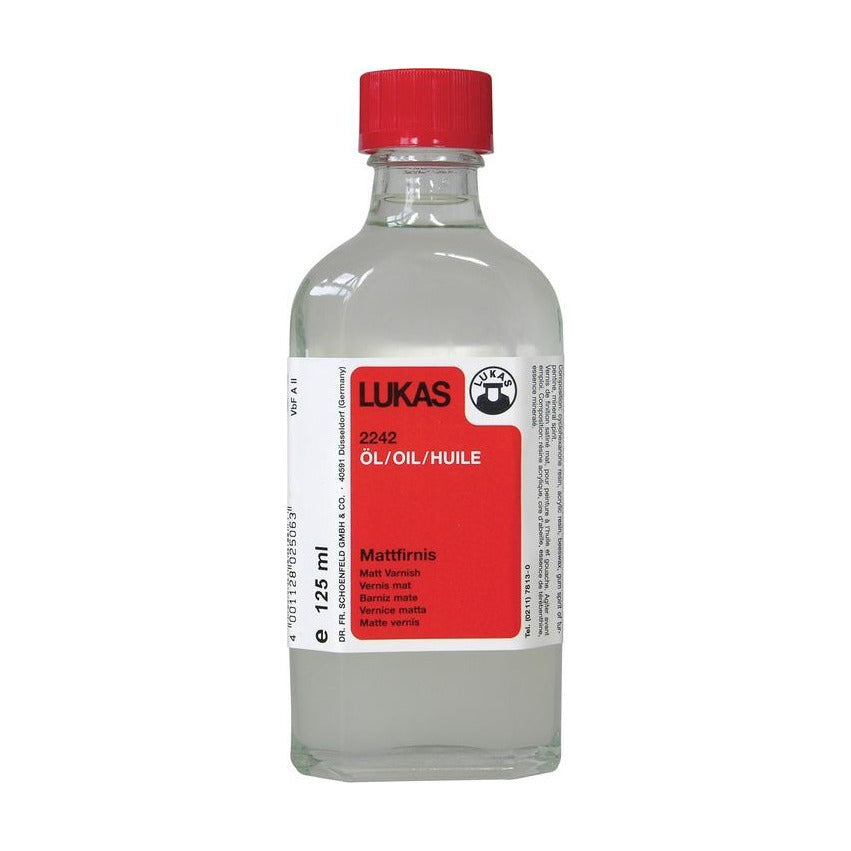 Vernis final mat pentru pictură în ulei LUKAS – 125 ml