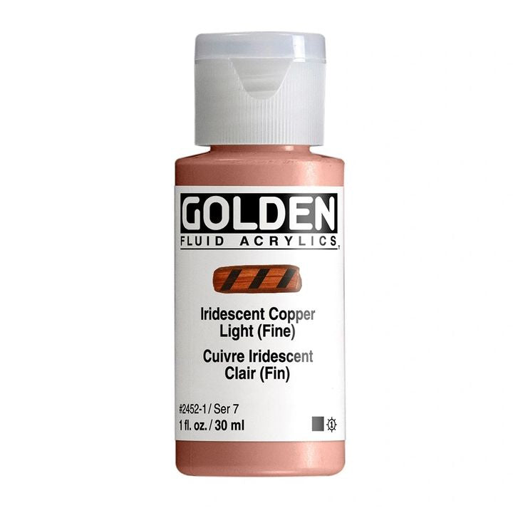 vopsea acrilica fluida iridescenta golden 30 ml ro gdnflir30