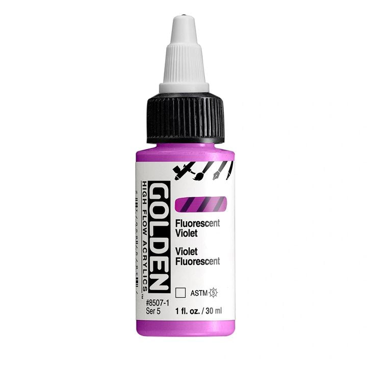 vopsea acrilica fluorescenta golden high flow 30 ml ro gdnhffl30