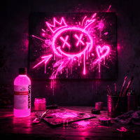 Vopsea acrilică fluorescentă Phoenix 157 roz fluorescent 500 ml