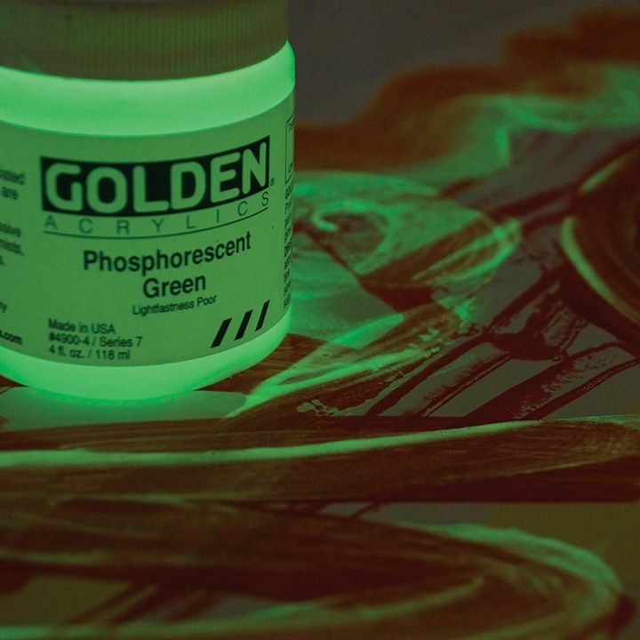 vopsea acrilica fosforescenta golden heavy body 118 ml ro gdnhbph118