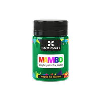 Vopsea acrilică MAMBO pentru textile și piele 50ml - 12 verde special