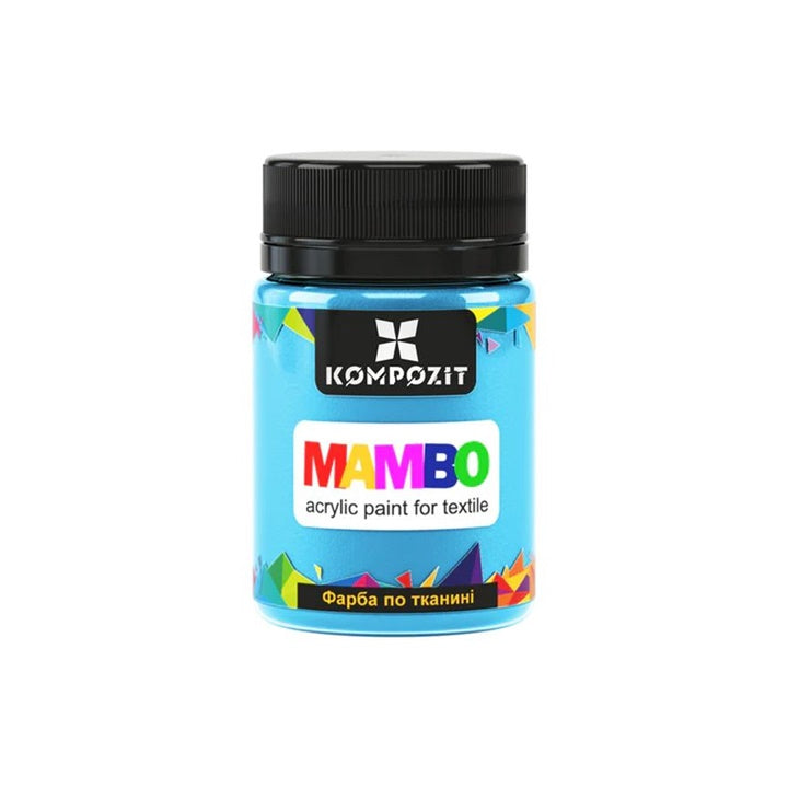 Vopsea acrilică MAMBO pentru textile și piele 50ml - 17 albastru