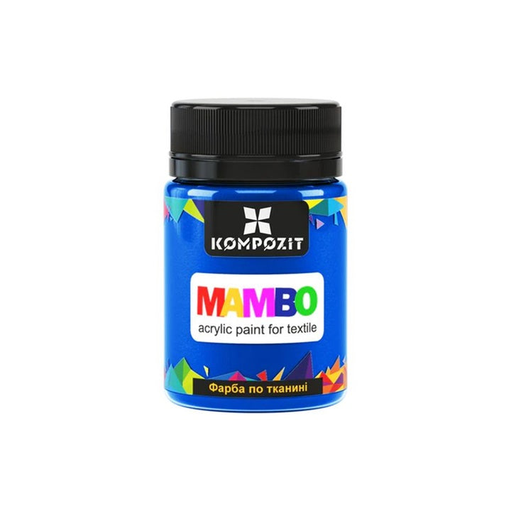 Vopsea acrilică MAMBO pentru textile și piele 50ml - 18 albastru închis